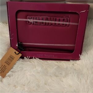 Steve Madden Magenta Zip-Around Wallet